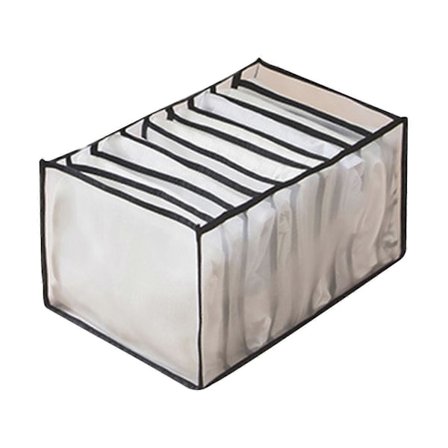 Mesh Opbevaringsboks Foldbar Garderobe Tøjdelere Nylon Kommode Ruminddelere Organisatorer