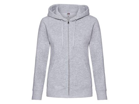 FRUIT OF THE LOOM Zip Hoodie dam gråmelange M - Lyreco - Yrkeskläder - Tröjor och Sweatshirts - Zip-tröjor