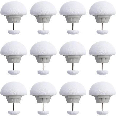 12 stk Vita Svamp Dynetrekk Klemmer, Sklisikre Dynetrekk Klemmer for å Holde Dynen på Plass, Dyne