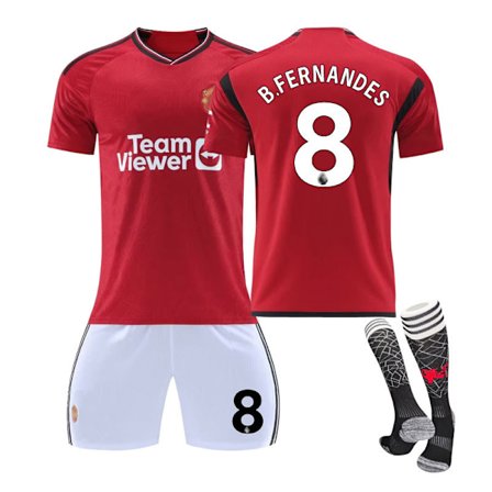 2324 Red Devils Hjemmetreningsdrakt Trøye Sportuniform Fotball for Menn og Kvinner