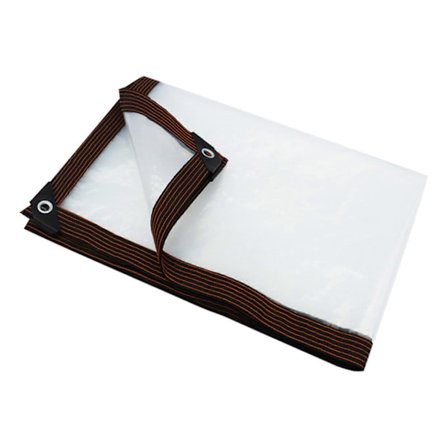 Gennemsigtige presenninger i flere størrelser, & vejrbestandige vinylbelagte PVC presenninger, Gennemsigtige presenninger med rustfrie øjer, 