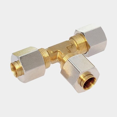 T-spojka, vhodná pro 8 mm trubku