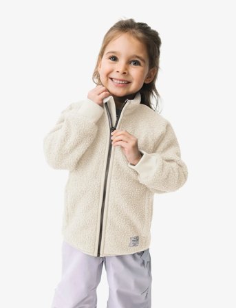 MINI A TURE Matcedric Teddyfleece Jacket. Grs - Cream - 104