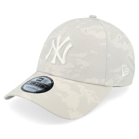 New Era - MLB Beige adjustable Keps - New York Yankees Tonal Camo All Over Print 9FORTY Adjustable @ Hatstore