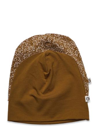 Petit Fleur Beanie Baby 2-Pack Brown Müsli By Green Cotton