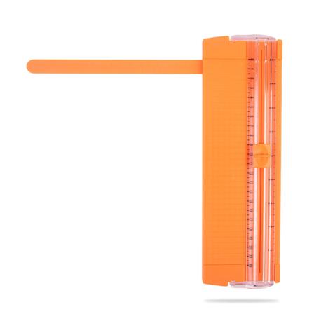 Papirkutter Oransje 2-veis blad Dobbelskala Plaststål 27x8,5x2,5cm Scrapbook Papir Trimmer for Home