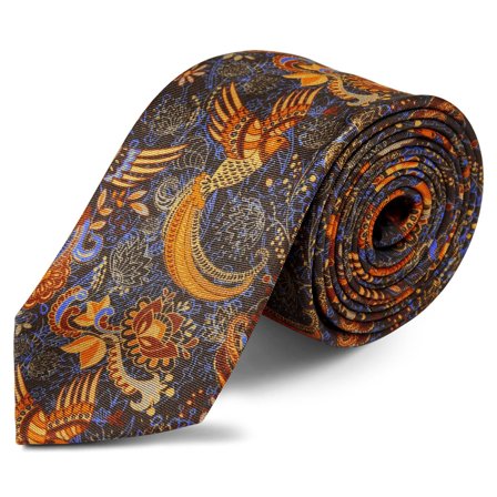 Bert Silk Boho Tie for Men - Patterned Ties