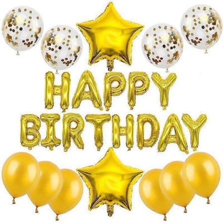 Kampanjrea Mysigt Hem Banner Grattis på födelsedagen Dekoration med hjärtan och stjärnor Paljettballonger Heminredning Hemfesttillbehör