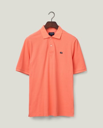 Lexington Pique polo shirt, coral
