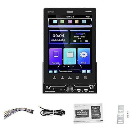 2 Din Carplay Android Auto 9,5 tuuman yleismallin autoradio irrotettava säätö - Mp5-soittimelle ilman