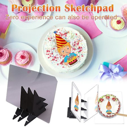 DIY optisk dessertprojektor - Maleri Trace-and-Draw-gave med kopiprosjektor