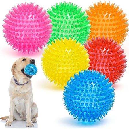 Valpe tyggeleker for tenner, BPA-fri ikke-giftig, piggete hundeball