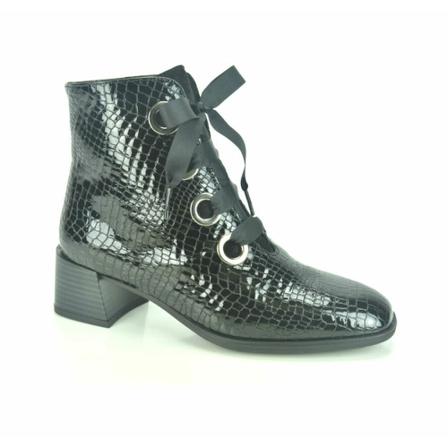 Hispanitas, lace Botje Zwart, Dames, Maat:40 EU