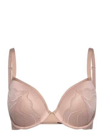 Lift Demi Lingerie Bras & Tops Push Up Bras Beige Calvin Klein