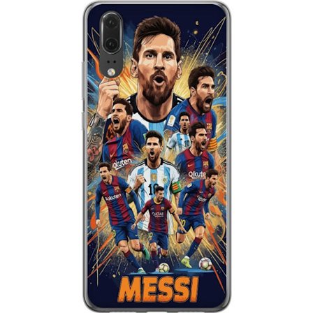 Kompatibel Mobilcover til Huawei P20 Lionel Messi plakat Barcelona Argentina fodboldlegende nummer 10 VM GET fodboldspiller kunst
