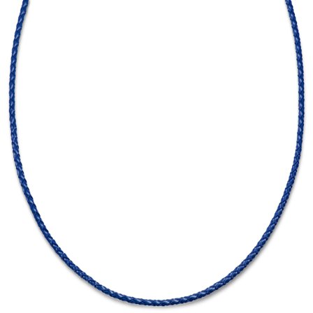 Tenvis | 3 mm Blauwe Leren Ketting voor mannen - Leren kettingen
