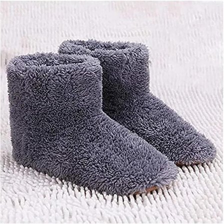 USB-oppvarmede sko for menn, oppladbare snøstøvler, elektriske oppvarmede tøfler, fotvarmere for menn, sko