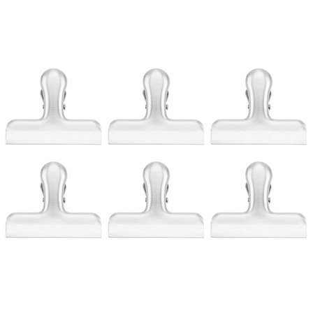 Kraftige madposeklemmer i rustfrit stål, lufttætte forsegling, klemmer til hjemmet og kontoret