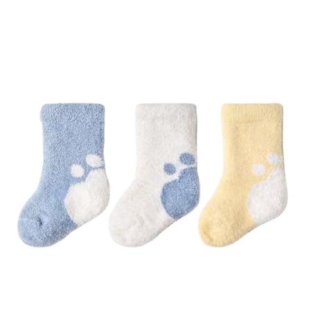 3 paria baby sukat söpöt sukat syys- ja talvisukat lämpimät pörröiset sopivat 1-3 vuotiaille lapsille