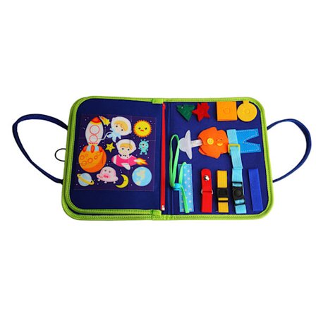 Kleskunskaper Brett Lekefilt Tidlig Utdanning Sansestimulerende Aktivitetsbrett Førskole Læringsleketøy for Småbarn