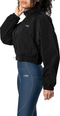 ICANIWILL Women's Mercury Cropped Jacket Women unlined workout jackets Black S
