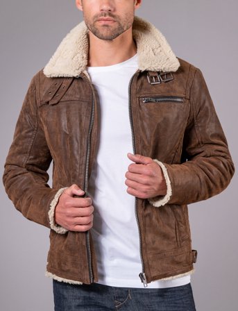 Jofama Axel Classic Pile Suede Jacket - Brown - 52