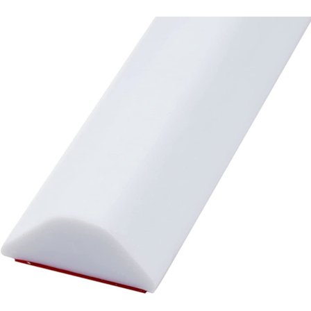 Selvklæbende brusebeskyttelsesbarriere, brusetærskel, vanddæmning, brusebad, badeværelse, gulv, vandbarriereforsegling (100 cm, hvid)