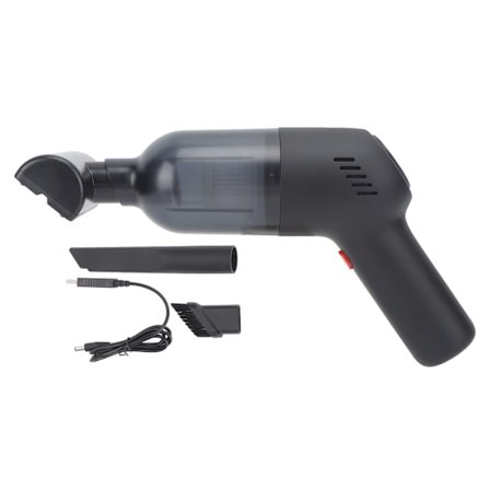 Trådlös bil dammsugare 120W Sladdlös Handhållen Uppladdningsbar 8000pa Stark Sugkraft Dammsugare för Bil Hem Svart