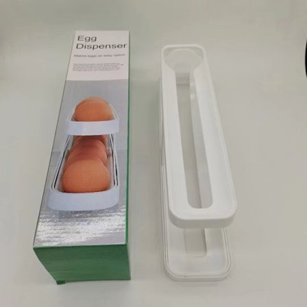 Eggbeholder for kjøleskap, eggdispenser, eggholder, eggoppbevaring for 12-14 egg, dobbelt lag, kjøkkenorganisator - Perfekt