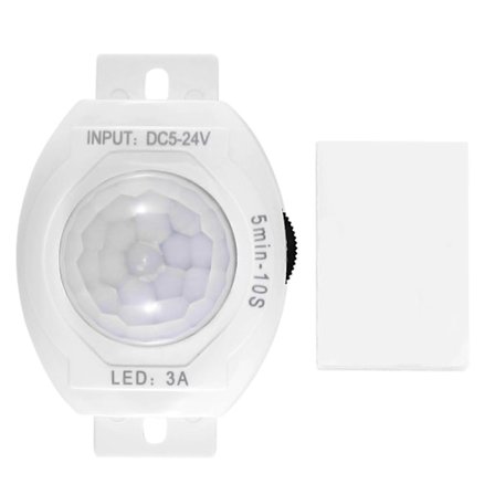 PIR Infrapuna Liiketunnistin DC5-24V Automaattinen Päälle/Pois Ajastinkytkin Koti LED-valo Kehon PIR-liike