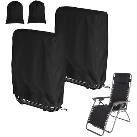 Vanntett stoltrekk, 2 stk, maskinvaskbart med oppbevaringspose, hagemøbeltrekk, beskyttelsestrekk for hagestoler, trekk for klappstoler 210d