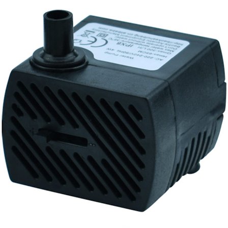 Mini vannpumpe (350L/H, 5W), ultra stille akvariepumpe med høy hub, med 1,3 m strømkabel, fontene, statuer, hydroponics