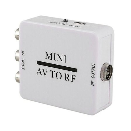 Mini Hd Video Konverterboks Rca Av Cvsb Til Rf Video Adapter Konverter