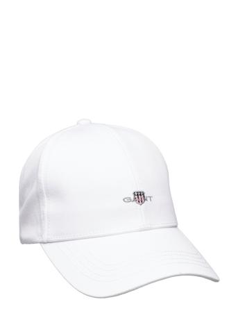 Unisex. Shield High Cap Accessories Headwear Caps Hvit GANT*Betinget Tilbud
