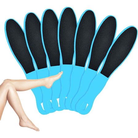 Fotfil, 7 deler, callusfil, fotfil callus, Dobbeltsidig fotpedikyrfil crusty, Gjenbrukbar, for ekstra glatte føtter