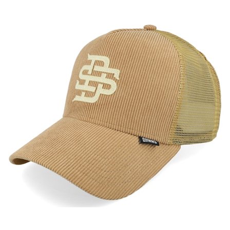 Djinns - Beis trucker Gorra - Hft Cordfelt A-Frame Wheat Trucker @ Hatstore