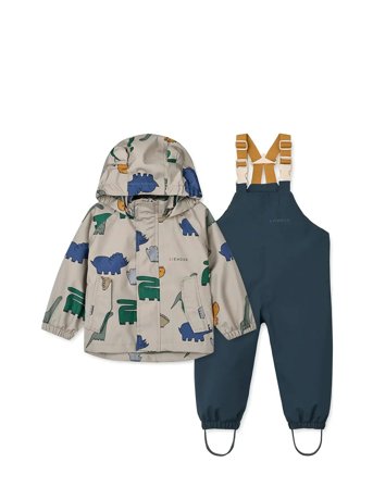 Liewood Manu Rainwear Set - Multi/patterned - 80