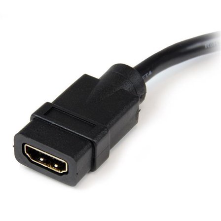 StarTech 8in HDMI to DVI-D Video Cable Adapter - HDMI Female to DVI Male - HDMI to DVI Dongle Adapter Cable (HDDVIFM8IN) - video adapter - HDMI / DVI