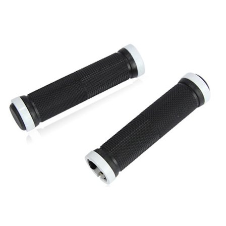 Hvite 1 par sykkelstyrehåndtak MTB BMX-håndtak Lengde 13cm D