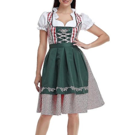 Saksalaisen Oktoberfest-asu naisille Aikuisten Dirndl Perinteinen Baijerilainen Olutkarnevaali Fraulein Cosplay