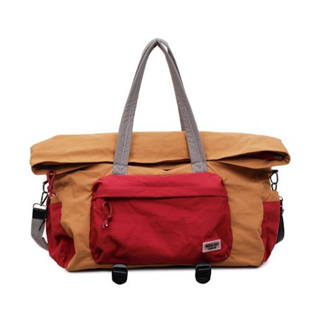 Sports Gym Taske Til Tør Våd Separation, Multi-Niveau Opdeling Bagage Taske (Brun)