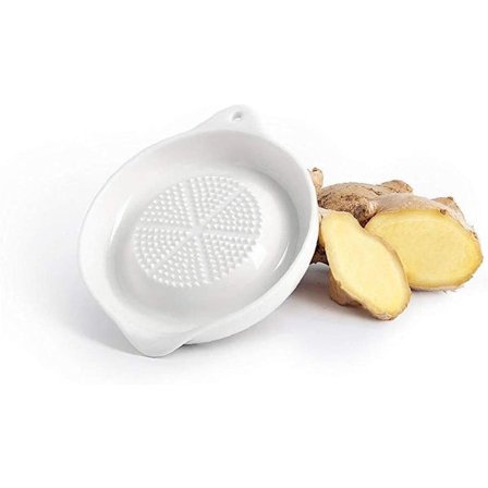 1 kpl Valkosipulin keraaminen hiomalevy Inkivääriraastin Keittiövempain