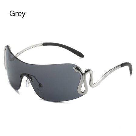 Sneaky Snake Aurinkolasit Y2K Aurinkolasit GREY GREY