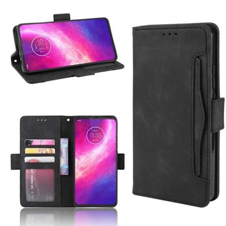 Motorola One Hyper Wallet Case PU-nahkainen 6-POCKET Winston V3