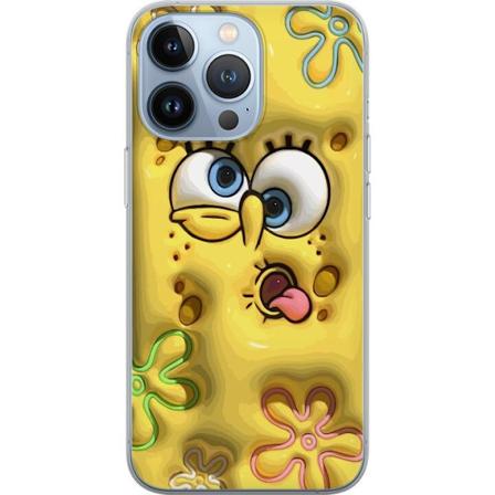 Apple iPhone 13 Pro Genomskinligt Skal SpongeBob