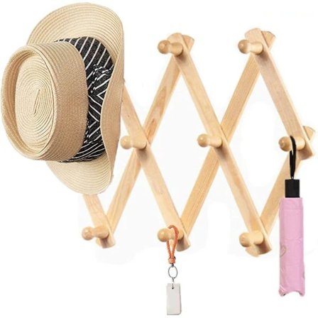 10 vertikale kleshengere veggmontert kleshenger oppbevaring