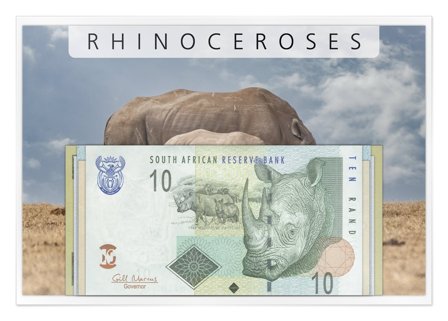 Hele verden - Næsehorn - 5 pengesedler - Ucirkuleret