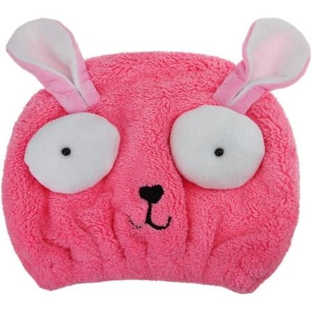 Tørkehårsomslag Hette Søt Tegneserie Kanin Hårtørking Håndkle For Barn Jenter Bading Spa Svømming Turban Hettepink1stk)