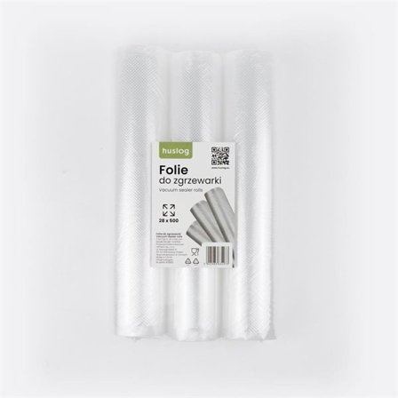 Huslog vakuumrullar för matförvaring 28×500 cm – 3-pack
