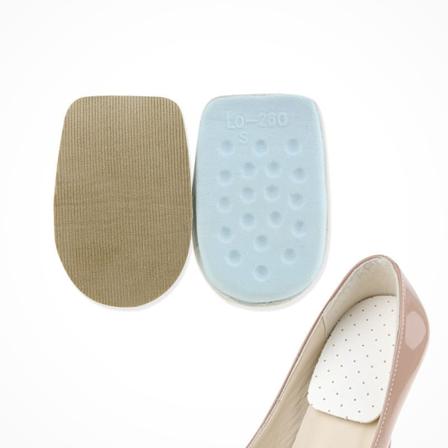 Avslappede innleggssåler med hæl for menn og kvinner, tykke latex, myke støtdempende innleggssåler med ryggstøtte Khaki (uten hull) Khaki (without 